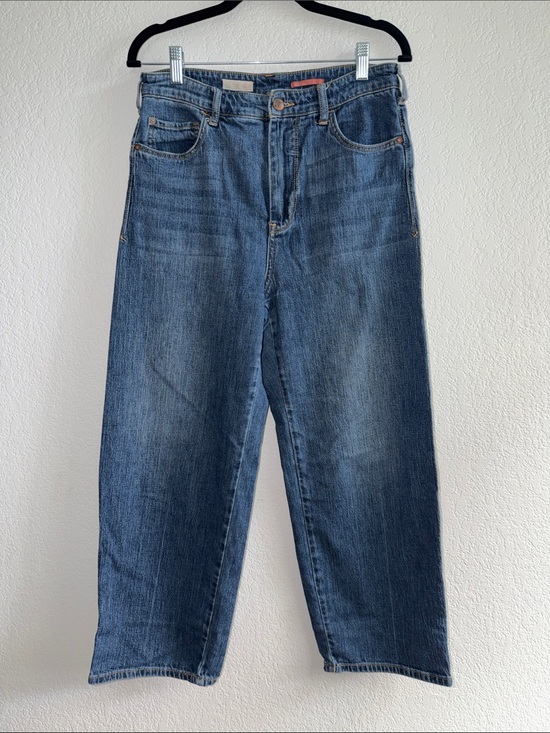 Pilcro Denim - Pilcro Wide Leg Flared Jeans in Medium Blue